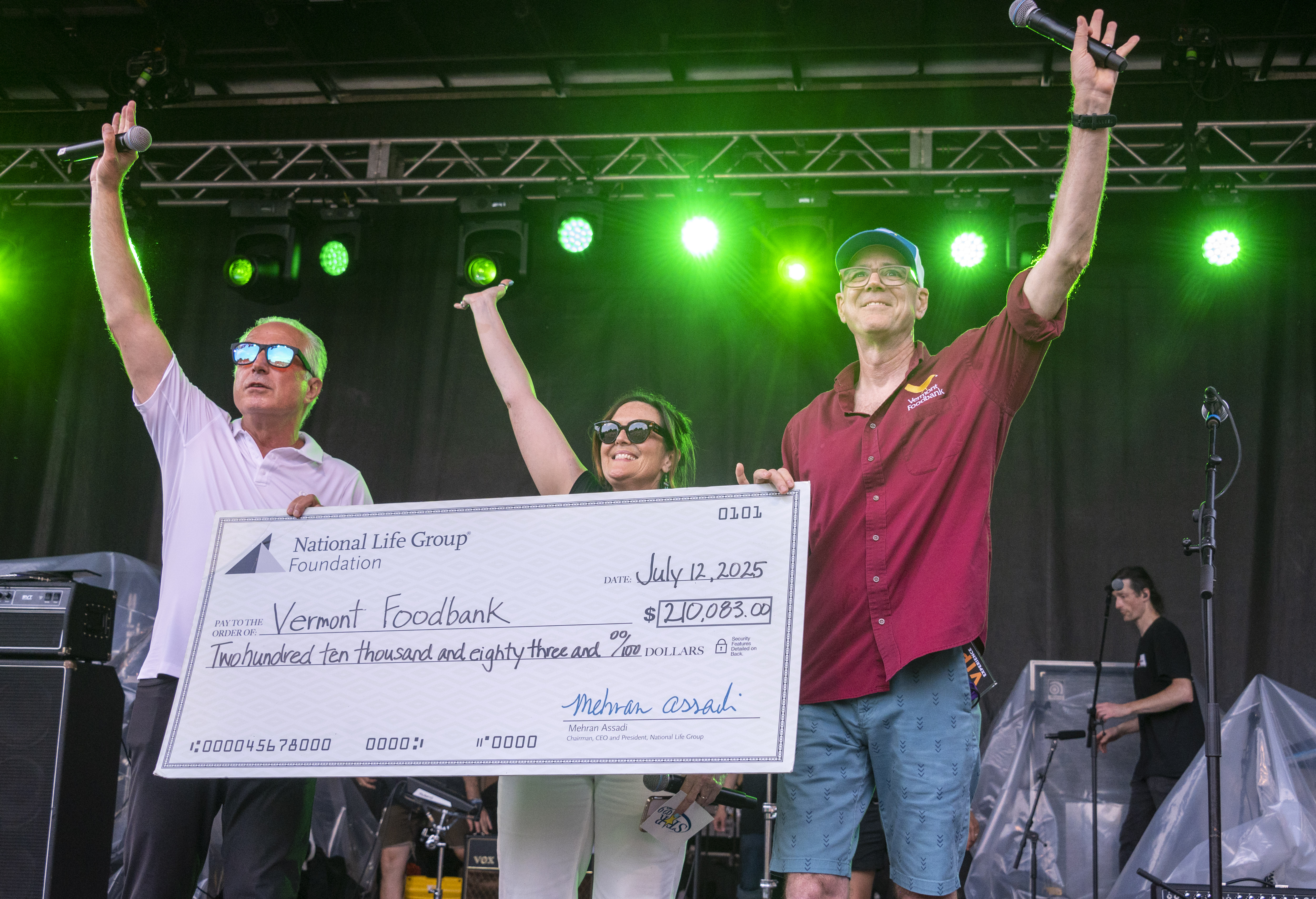 National Life Group Foundation check presentation at Do Good Fest