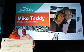 Mike Teddy, Pluta Cancer Center Foundation and National Life Group Agent Do Good Award