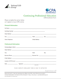 CPA Symposium Enrollment Form