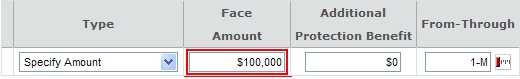 Face Amount