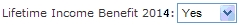 Lifetime Income Benefit 2014
